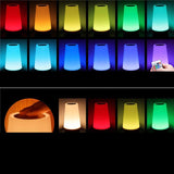 Veilleuse tactile aux couleurs changeantes, avec télécommande