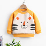 Pull en coton avec animaux adorables pour petits garçons