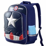 Sac à dos garçon cm1 Marvel style Captain America