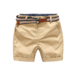 Short avec ceinture en tissu