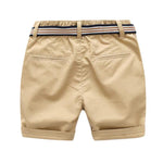 Short avec ceinture en tissu