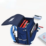 Cartable garçon ce2 style anglais bleu ou rouge