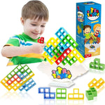 Jeu d’équilibre avec pièces à empiler pour garçon