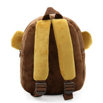 Sac à dos petit garçon tête de singe peluche